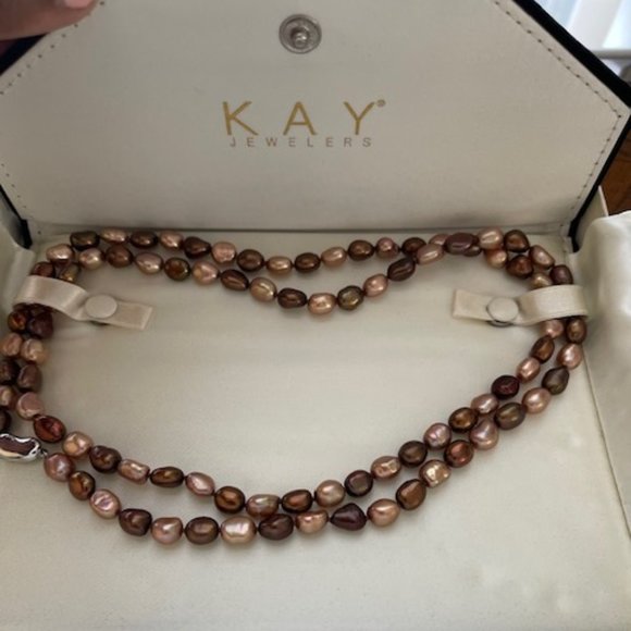 Kay Jewelers Jewelry Kays Chocolate Fresh Water Pearls Necklace